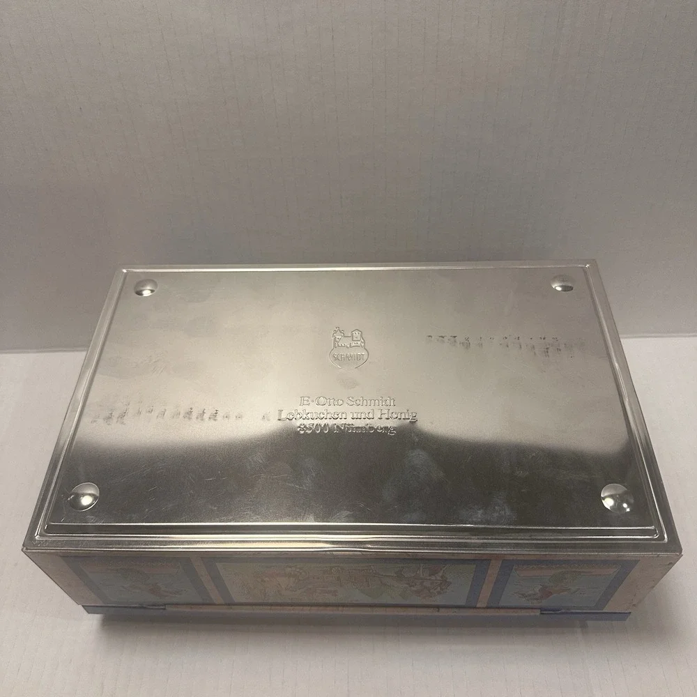 VTG E. Otto Schmidt‎ Large Biscuit Tin Cookie Sandwich Box West Germany Nurnberg